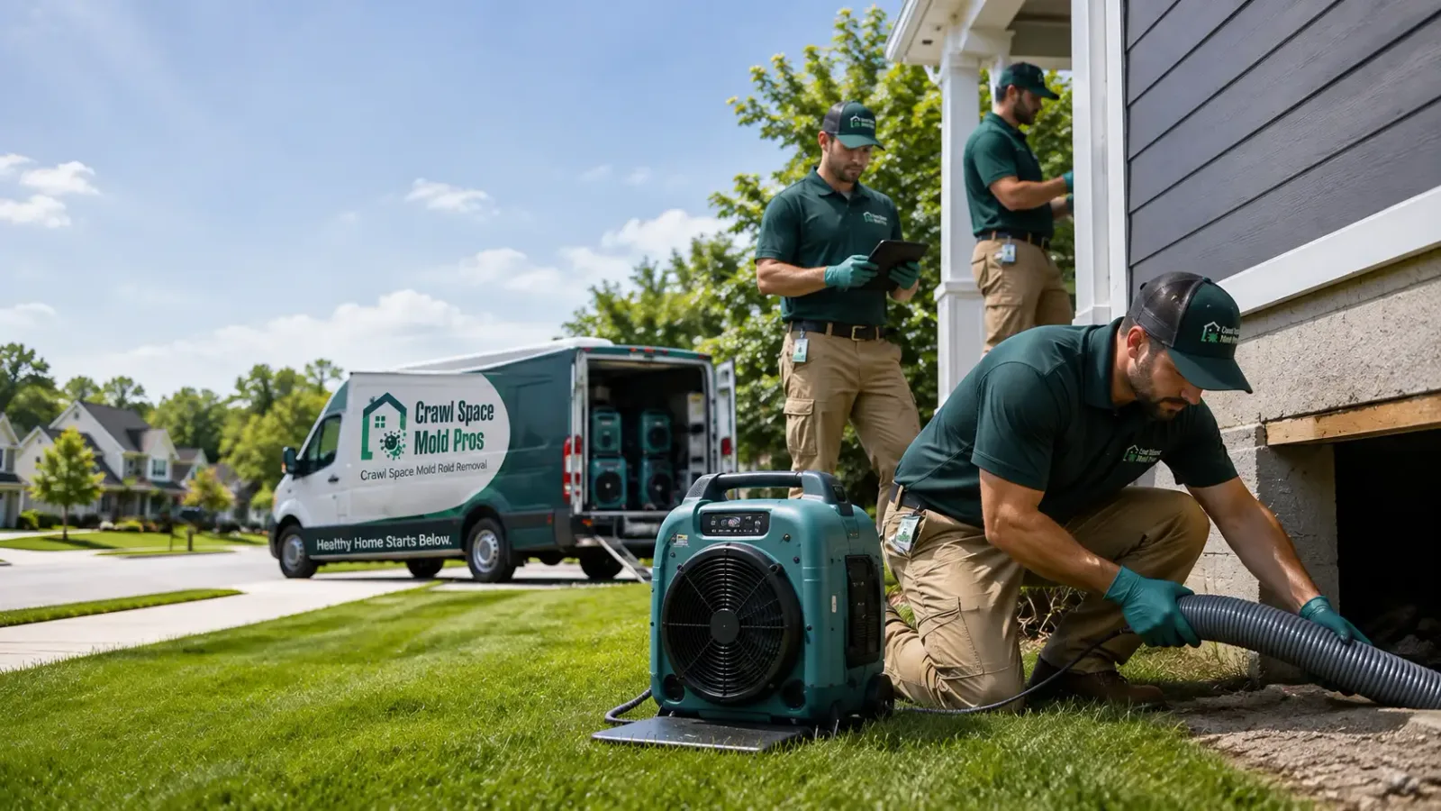 Crawl Space Mold Removal in Aquebogue, NY